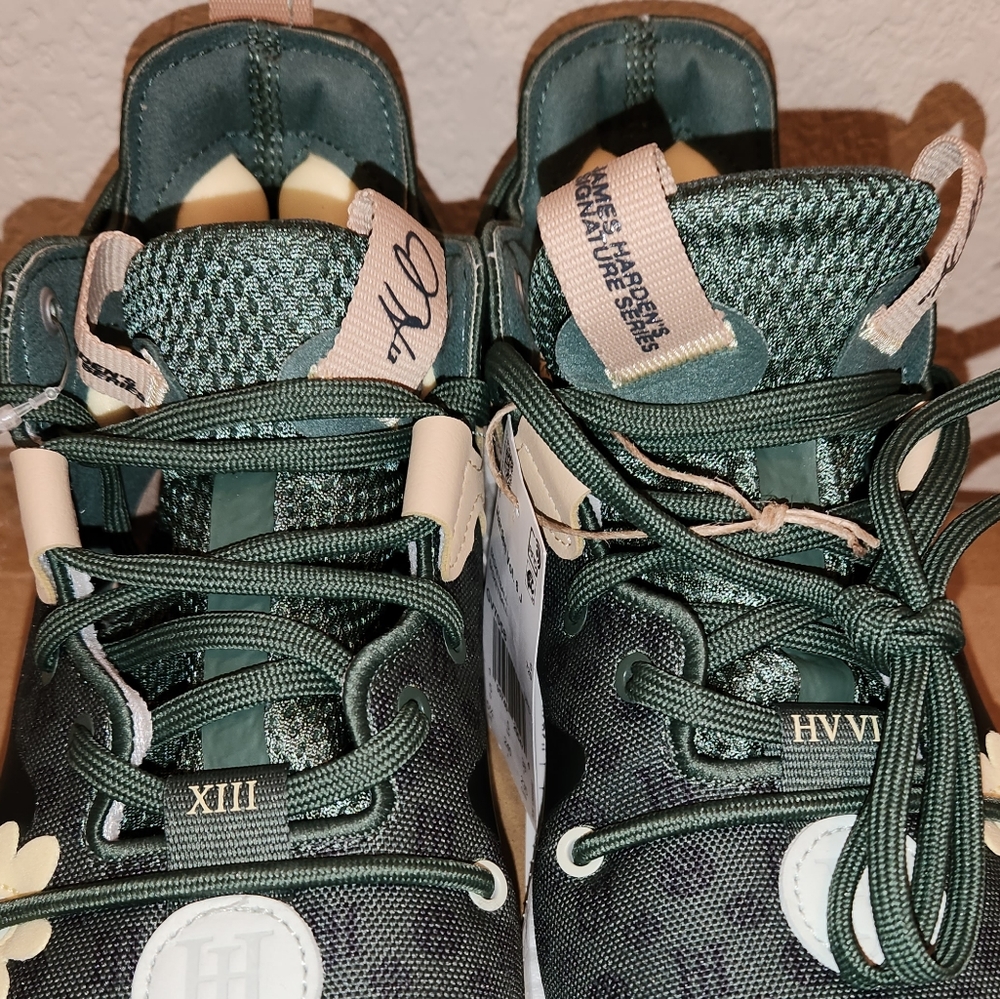 Adidas Harden Vol. 6 Green Oxide Almost Yellow Sneakers GV7058 Men's Size 5 1/2